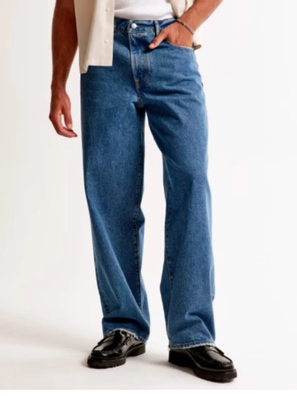 Abercrombie & Fitch Men's Authentic RIgid Denim Ultra Baggy  31 x 32